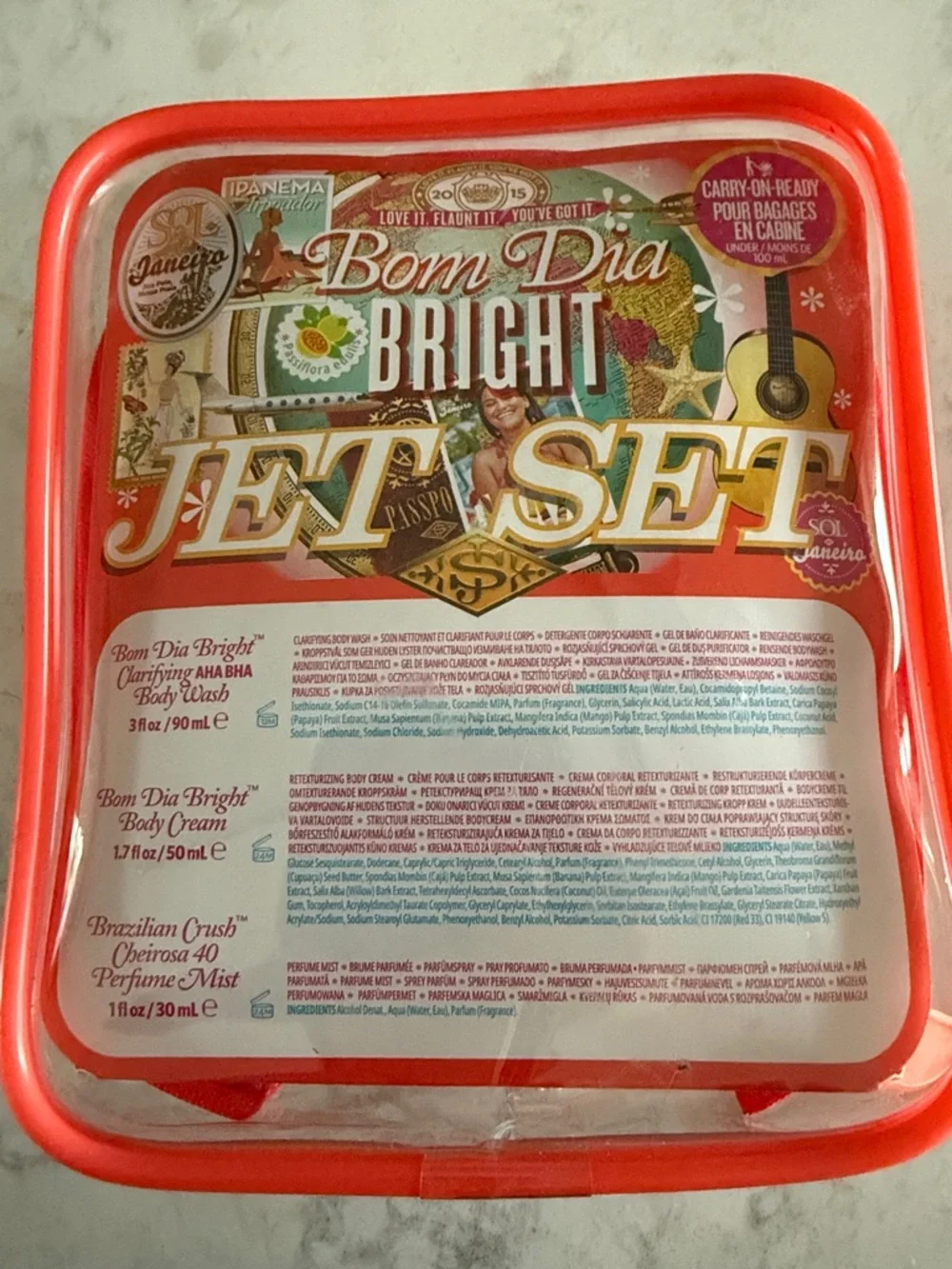 Sol de Janeiro Bom Dia Bright Travel Gift Set - Red - Picture 2 of 5